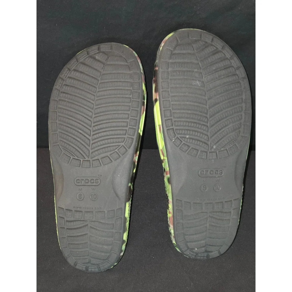 Crocs Mens M8/W10 Classic‎ Camo Slide Sandals Comfort Casual Slip On
